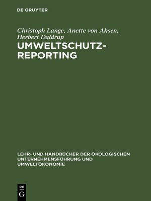 cover image of Umweltschutz-Reporting
